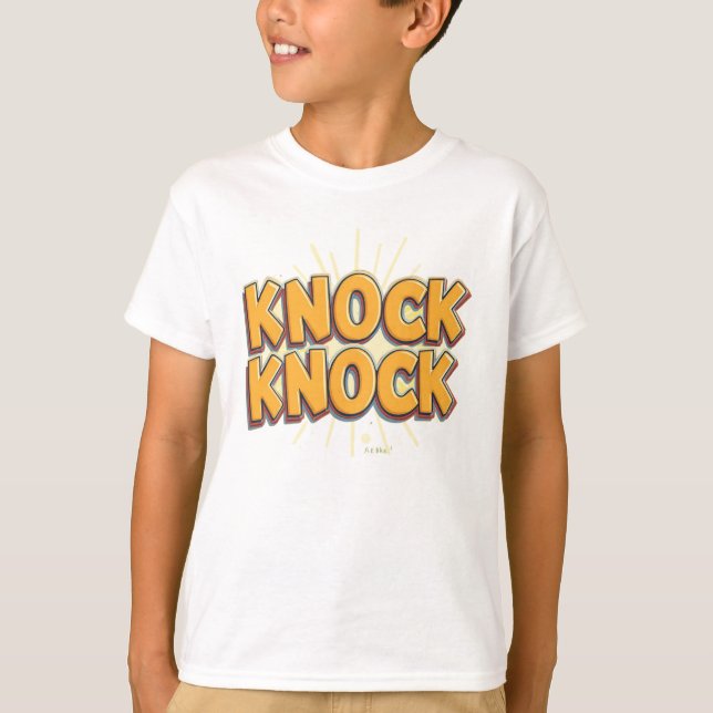Knock knock t shirt (Framsida)