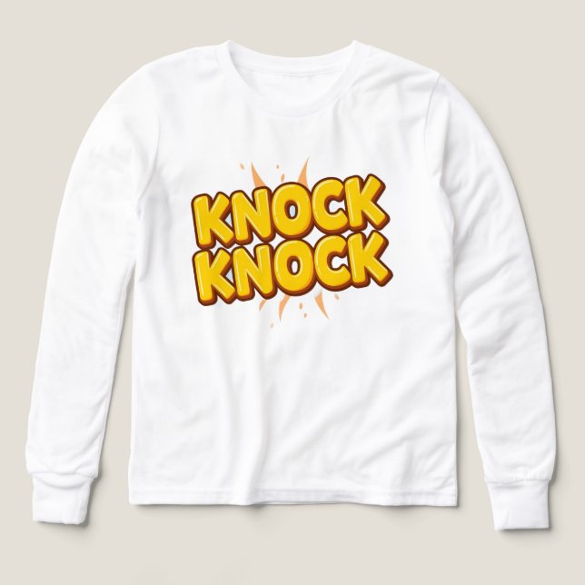 Knock knock t shirt (Design framsida)