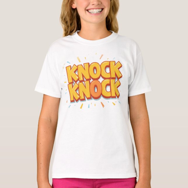Knock knock  t shirt (Framsida)