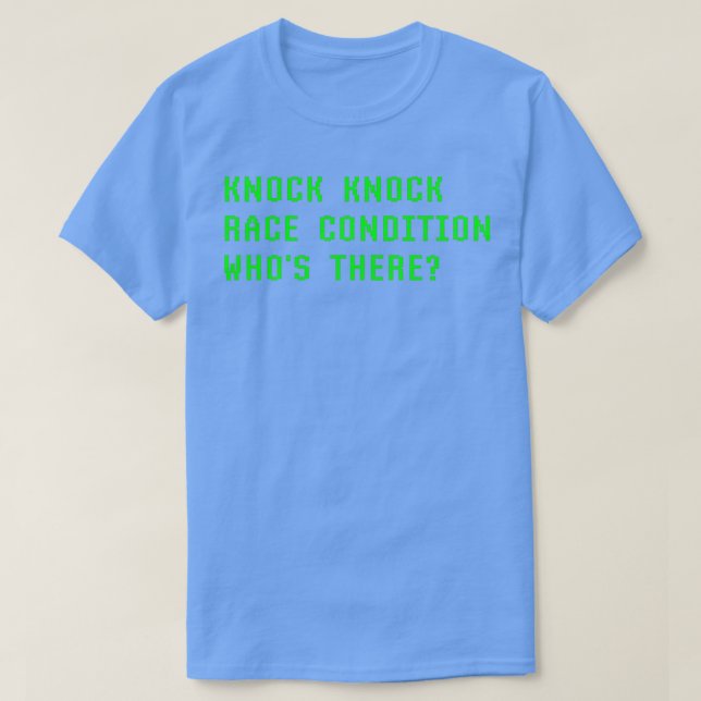 Knock Knock Tävling Villkor Whos Där Programming  T Shirt (Design framsida)
