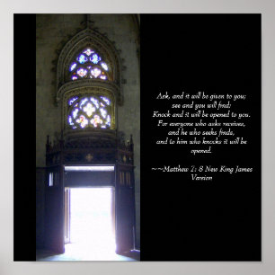 Knock och det kommer att öppnas för dig poster