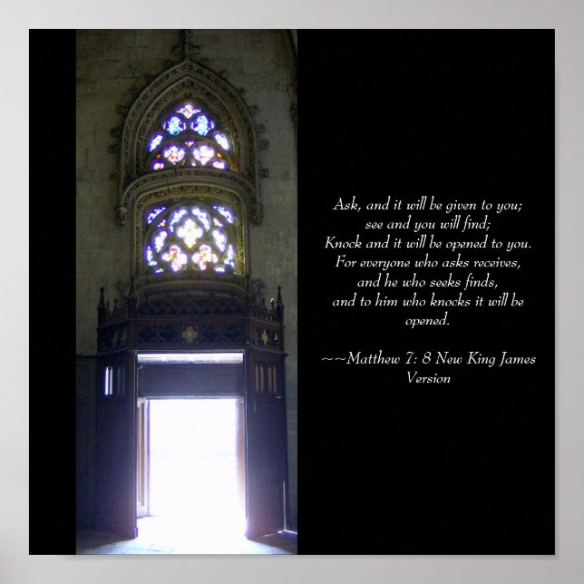 Knock och det kommer att öppnas för dig poster (Framsidan)