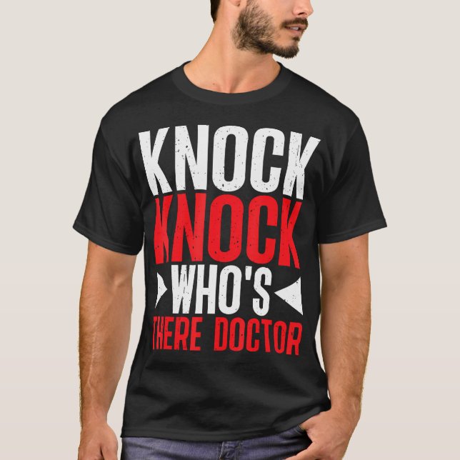 Knock, vem är där Doktor? T Shirt (Framsida)