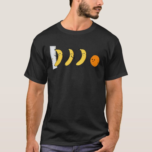 Knock vem som är där Banana som är där Orange T Shirt (Framsida)