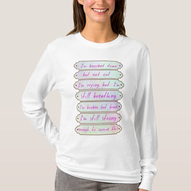 Knockat men inte ge övre t-shirt (Framsida)
