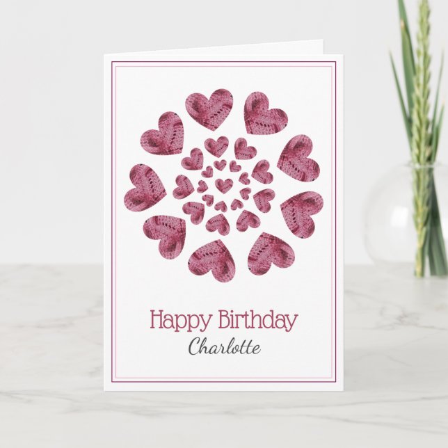 knölblomma från födelsedagen kort (Framsida)