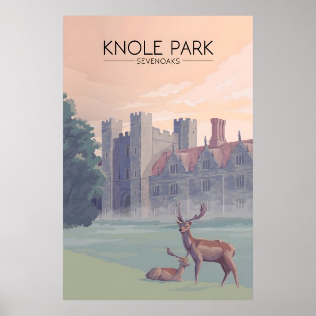 Knole Park Sevenoaks Resemålning Poster (Framsidan)