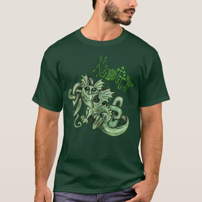 Knolil Dragon~Celtic Knot shirt T (Framsida)