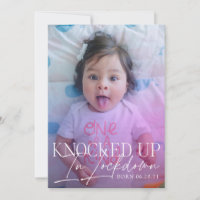 Knollad under lockdown COVID Födelse Tillkännagiva