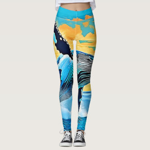 Knölval Hav Frihet Hopp Design Leggings