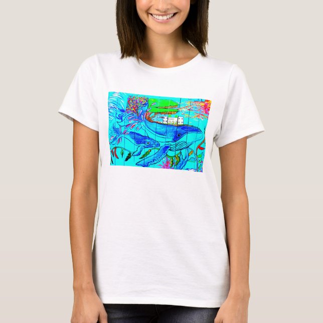 knölvalar t-shirt (Framsida)