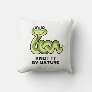 Knop by Nature Funny Snake Pun Kudde
