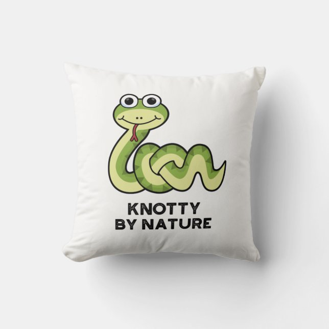 Knop by Nature Funny Snake Pun Kudde (Framsida)