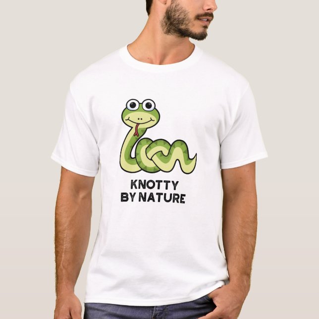 Knop by Nature Funny Snake Pun T Shirt (Framsida)