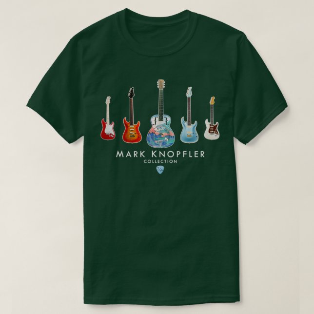 Knopfler Guitar Collection Perfekt Gift T Shirt (Design framsida)