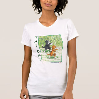 Knopp för Tai-Chikatter & Tony T-tröja T Shirt