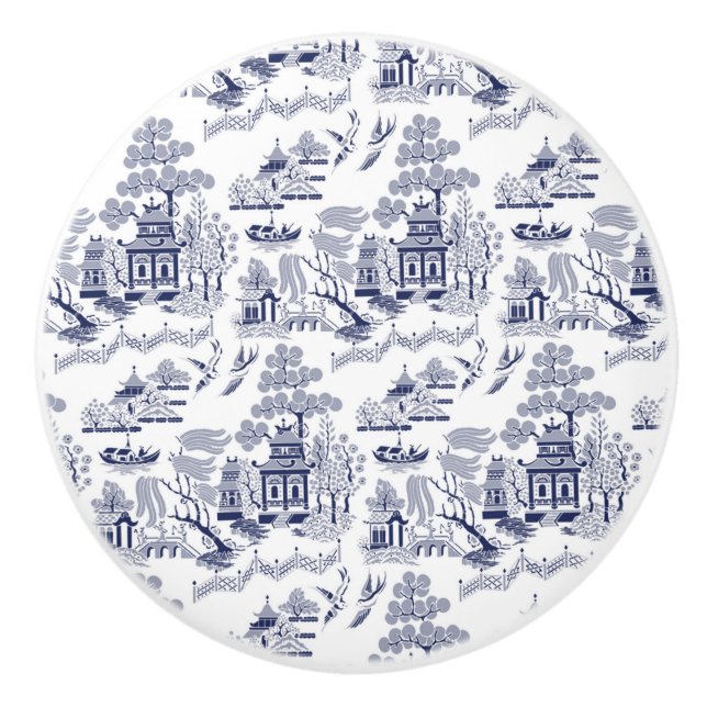 Knopp v1 för design för blåttpilchina keramisk (Framsidan)