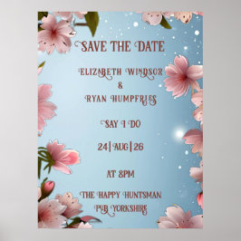 Knoppande Romans: Ett Fullständigt Blommigt Bröllo Poster