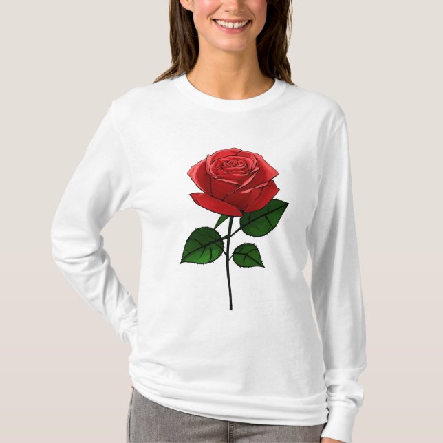 Knoppande Rosenskiss T-Shirt (Framsida)