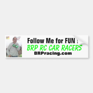 Knoppen följer mig för ROLIGT!!! , BilRacers fö Bildekal