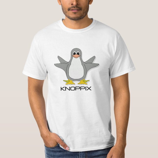 Knoppix LinuxT-tröja Tee Shirt (Framsida)