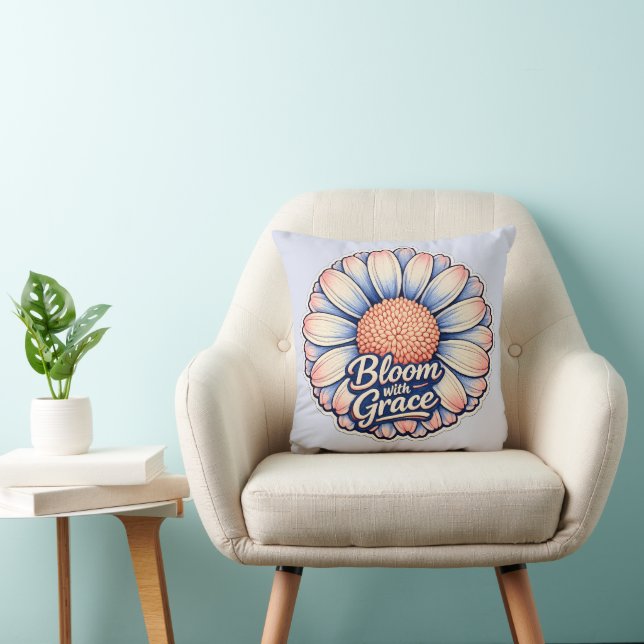 🌸✨ ”Knoppra med grace” Blommig kudde 🛋️💖 (Stol)