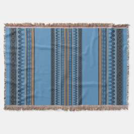 Knossos Comfort: Minoan Himmel Blue Woven Filt