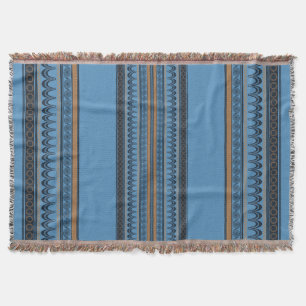 Knossos Comfort: Minoan Himmel Blue Woven Filt