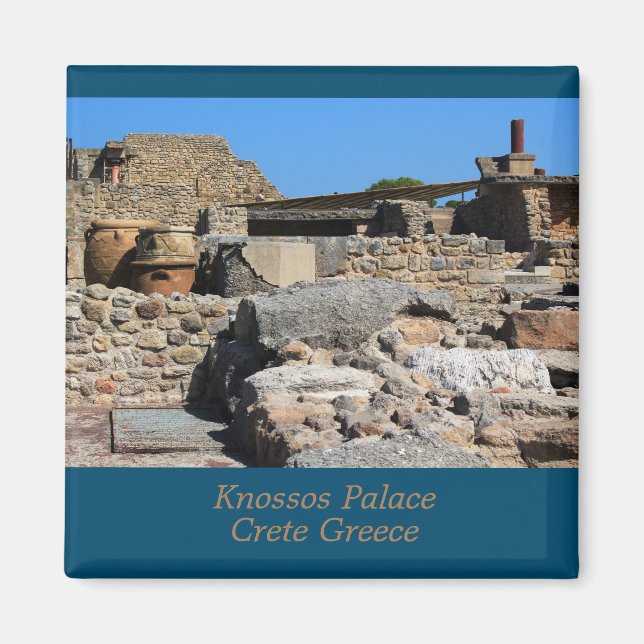 Knossos Palace, Crete Greece Magnet (Framsidan)