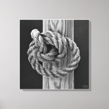 Knot A Rope Knot, bra art black and white