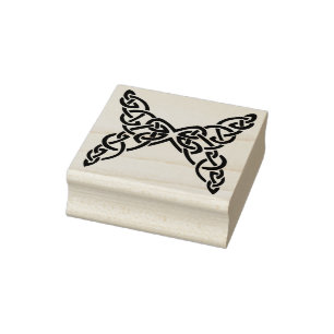 Knot butterfly art frimärke stämpel