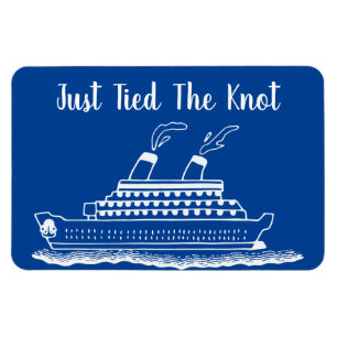 Knot Honeymoon Bröllop Cruise Cabin Door Magnet