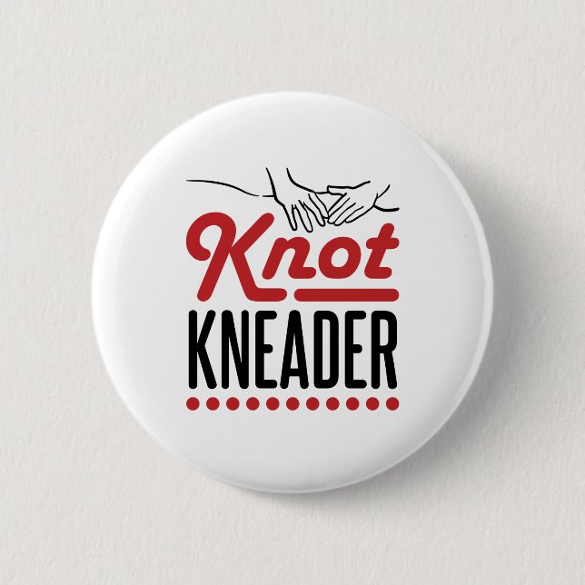 Knot Kneader Massage Therapist Masseuse Knapp (Framsida)
