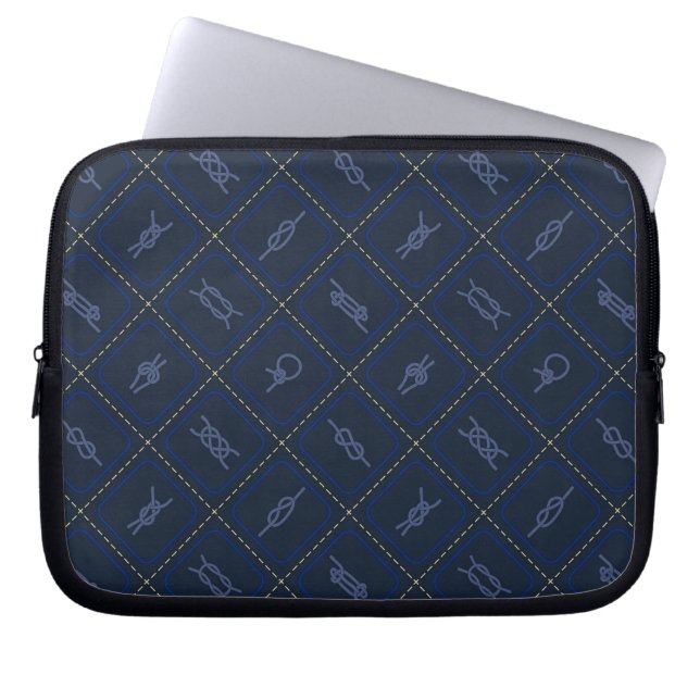 Knot Mönster Laptop Sleeve (Framsidan)
