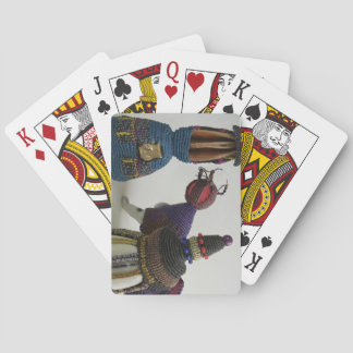 Knöt porslinskulpturer spelkort