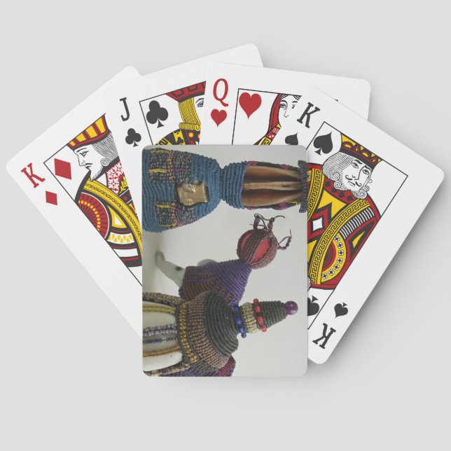 Knöt porslinskulpturer spelkort (Baksidan)