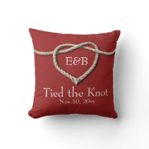 Knot Red Bröllop Pillow