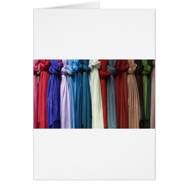 knöt scarves hälsningskort (Framsidan)