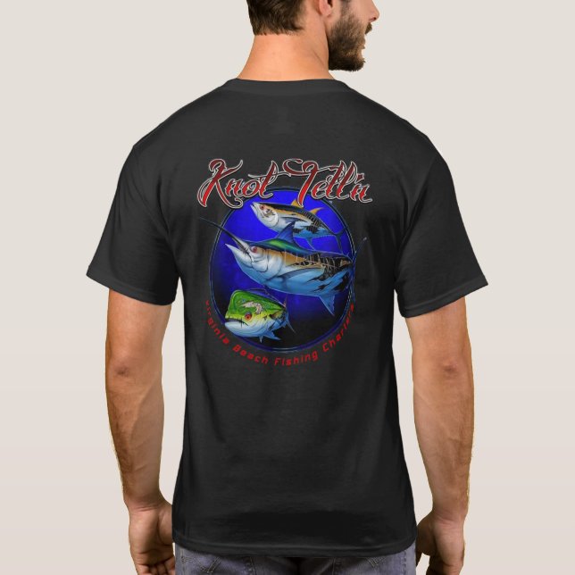 Knot Telln Charters Rip Art Logotyp T-Shirt (Baksida)