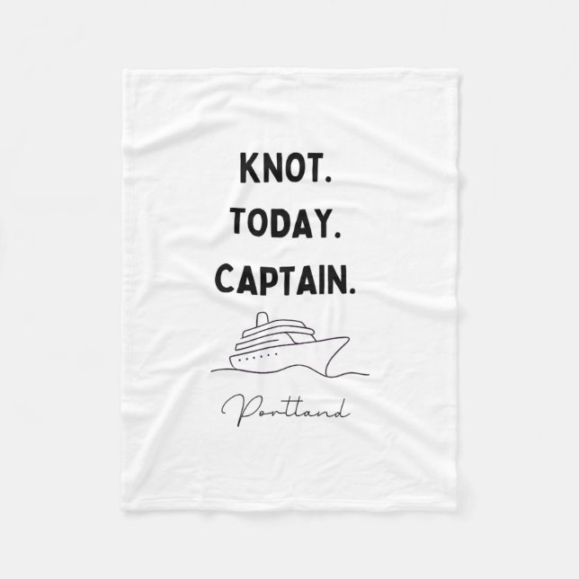 Knot Today Captain Cruise Outfit Portland Oregon  Fleecefilt (Framsidan)