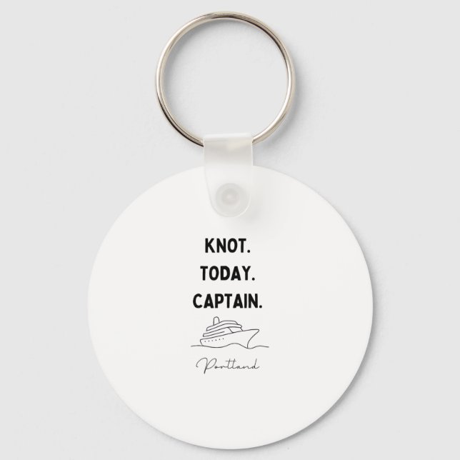 Knot Today Captain Cruise Outfit Portland Oregon  Nyckelring (Framsida)