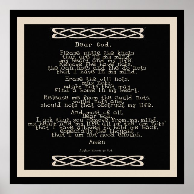 Knots Prayer Poster (Framsidan)