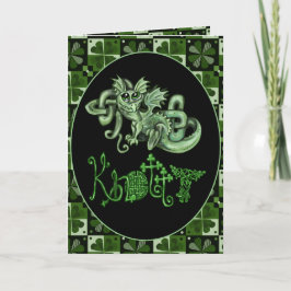 Knotty Celtic Knot Irish Dragon Kort