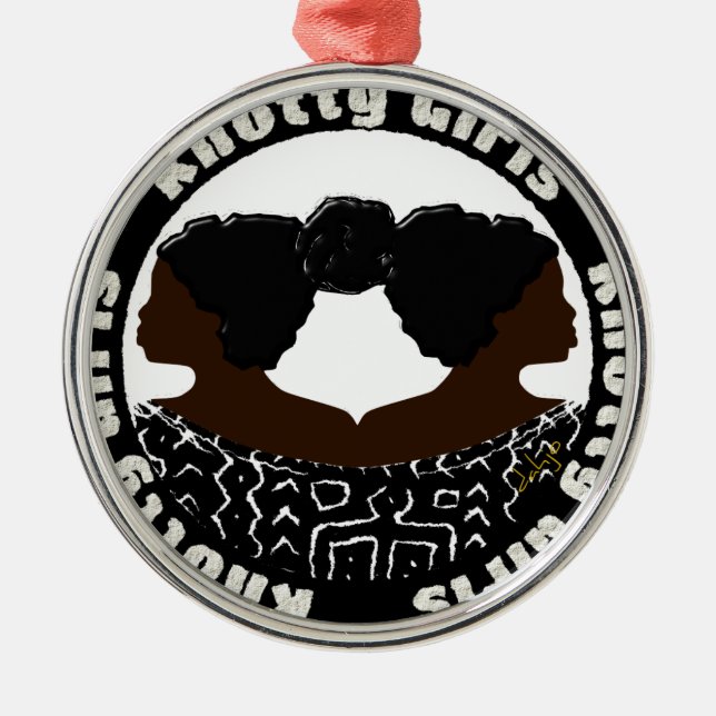 Knotty Girls Julgransprydnad Metall (Framsidan)