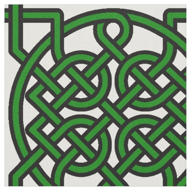 Knotty Kelly grönt Tyg (Närbild)