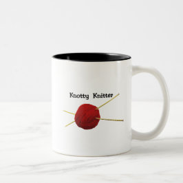 Knotty Knitter Two-Tone Mugg