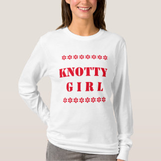 KNOTTY kvinna grundläggande långärmadT-tröja T-shirt
