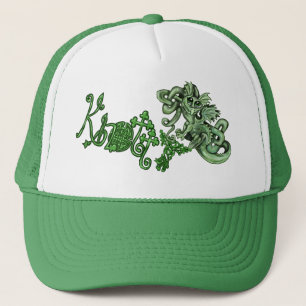Knotty lil Dragon~celtic Knot Keps