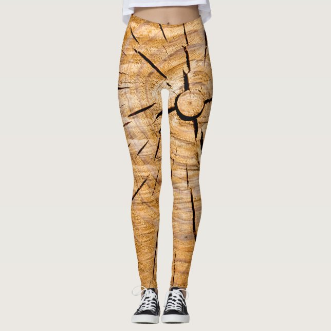 Knotty Wood Slice of Life Leggings (Framsida)