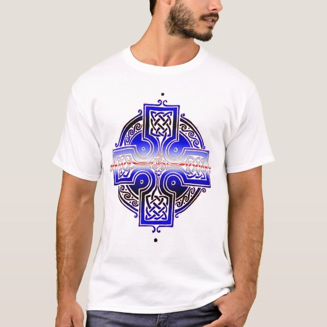 Knotwork för läderprideCeltic kor T Shirt (Framsida)